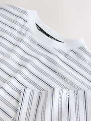 Baker by Ted Baker Blue Cord Jacket, Stripe T-Shirt and Trousers 3 Piece Set - Image 14 of 14