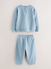 Baker by Ted Baker Blue Sweatshirt and Joggers Set 2 Piece - Image 8 of 12