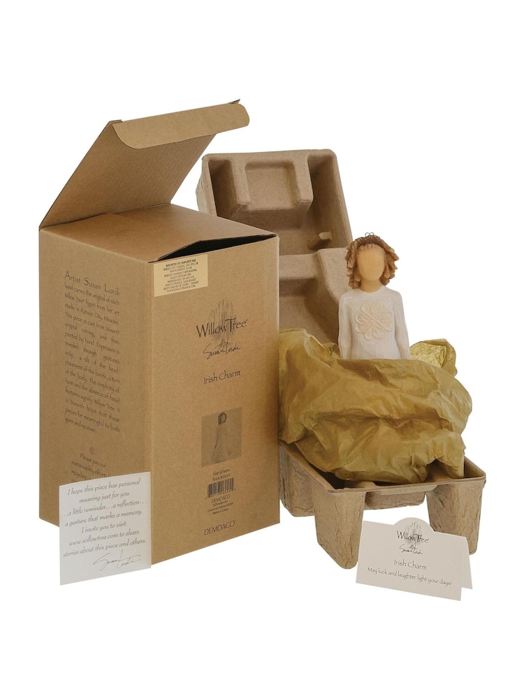 Willow Tree Off White Irish Charm Figurine - Image 4 of 4 Willow Tree Off White Irish Charm Figurine - Image 4 of 4