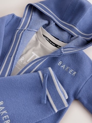 حزمة من 3 قطع من Baker by Ted Baker تيشرت رمادي محبوك بملمس بارز بسحاب أمامي وبنطلونات رياضية - Image 5 of 18