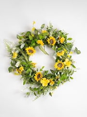 Scottish Everlastings Ltd Yellow Spring Sunflower Wreath - Image 3 of 3