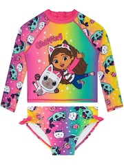 Character Pink Gabbys Dollhouse Swimsuit 2 Piece - Image 1 of 10