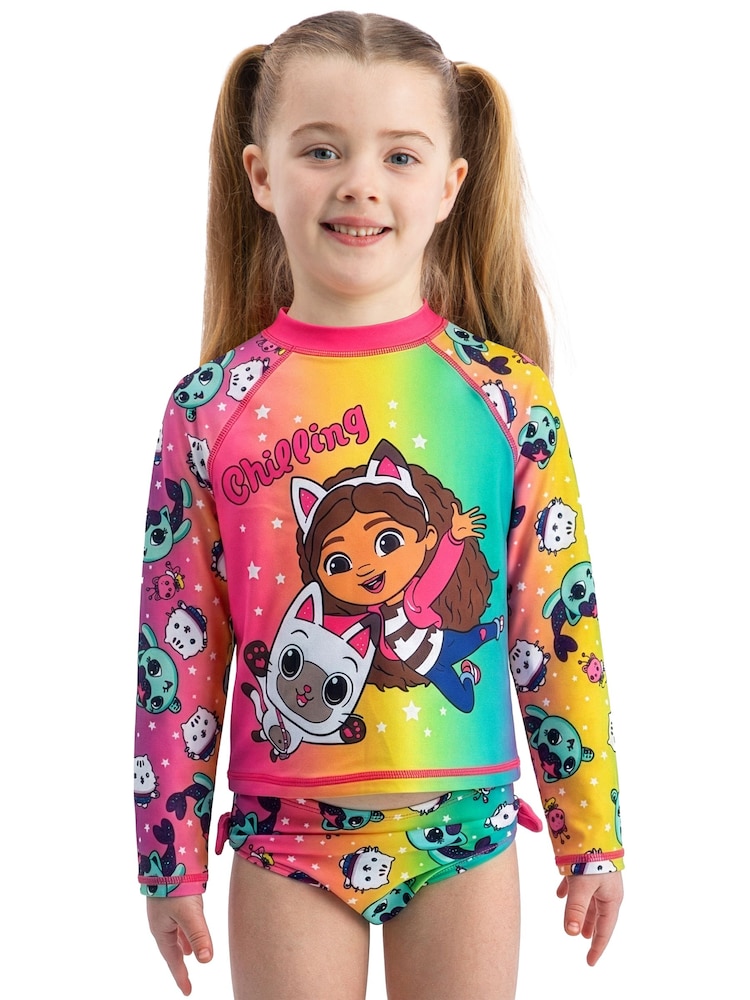 Character Pink Gabbys Dollhouse Swimsuit 2 Piece - Image 2 of 10