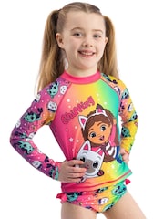 Character Pink Gabbys Dollhouse Swimsuit 2 Piece - Image 5 of 10