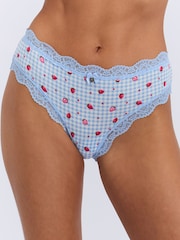 Boux Avenue Pink Tatiana Print Brazilian Knickers 3 Pack - Image 3 of 6