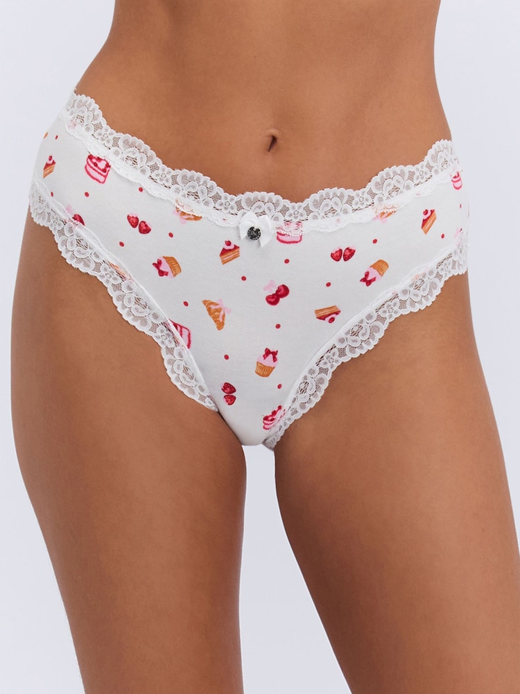 Boux Avenue Pink Tatiana Print Brazilian Knickers 3 Pack - Image 6 of 6 Boux Avenue Pink Tatiana Print Brazilian Knickers 3 Pack - Image 6 of 6