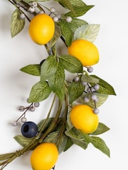 Scottish Everlastings Ltd Faux Lemon & Berry Wreath - Slika 2 iz 3