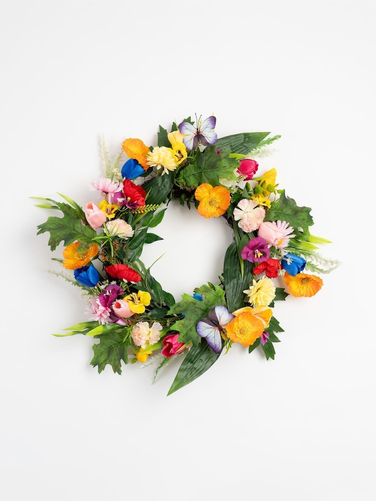 Scottish Everlastings Ltd Yellow Bright Floral Wreath - Image 3 of 3