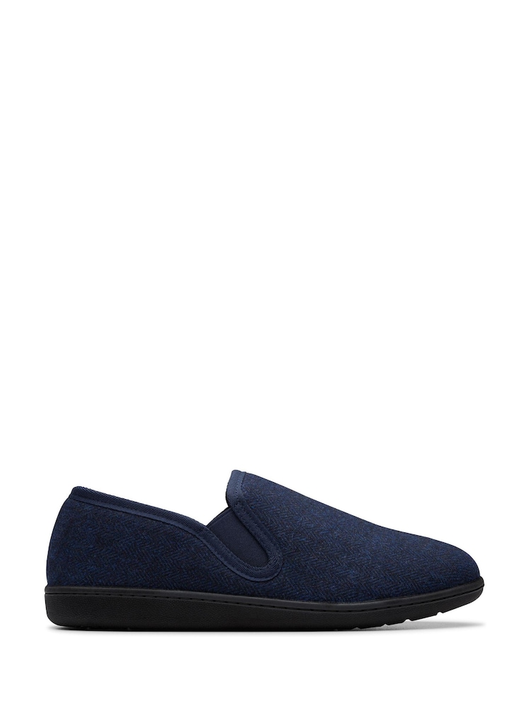 Clarks Blue King Ease Full Slippers - Image 1 of 6