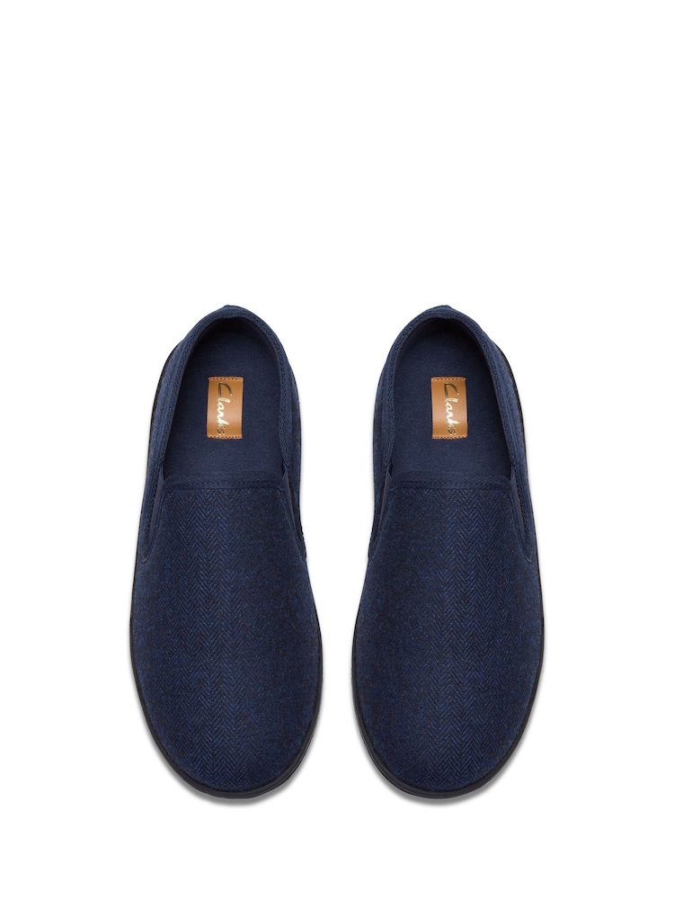 Clarks Blue King Ease Full Slippers - Image 6 of 6