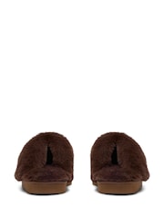 Clarks Leopard Cherie Mule Fur Trim Slippers - Image 5 of 6