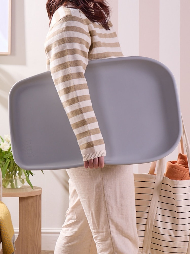 Tutti Bambini Cloud Grey Cushi Mini Baby Changing Mat - Image 4 of 4