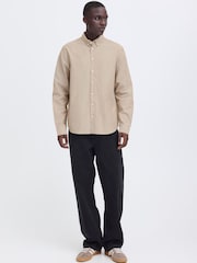 Blend Natural Adas Long Sleeve Oxford Shirt - Image 3 of 8