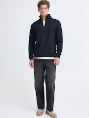 Blend Blue Brody High-Neck Quarter Zip Sweatshirt - Image 3 of 7
