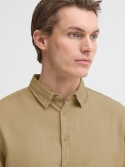 Blend Natural Bobby Long Sleeve Linen Shirt - Image 4 of 8