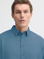 Blend Blue Bobby Long Sleeve Linen Blend Shirt - Image 4 of 7