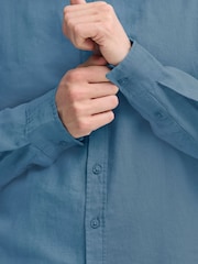 Blend Blue Bobby Long Sleeve Linen Blend Shirt - Image 5 of 7
