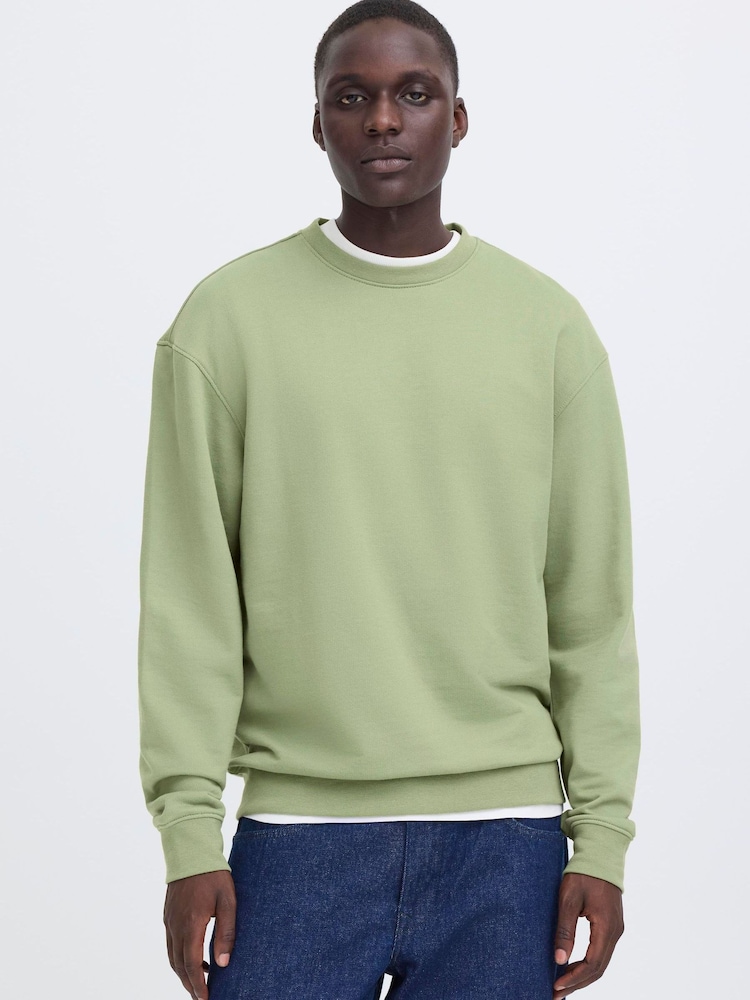 Blend Green Brody Crew Neck Sweatshirt - Image 1 of 8 Blend Green Brody Crew Neck Sweatshirt - Image 1 of 8