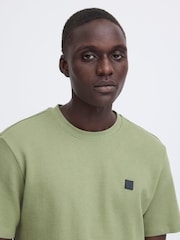 Blend Green Fillip Crew Neck Textured T-Shirt - Image 4 of 8