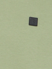 Blend Green Fillip Crew Neck Textured T-Shirt - Image 8 of 8