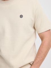 Blend Natural Fillip Crew Neck Textured T-Shirt - Image 5 of 8