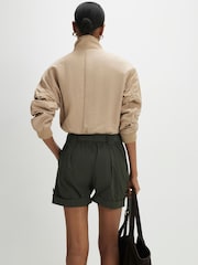 River Island Green Belted Utility Shorts - Image 2 of 4