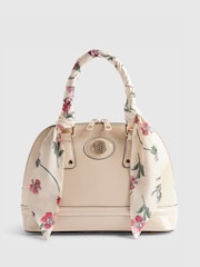 River Island Patent Handle Kettle Bag with Scarf - Image 2 of 6