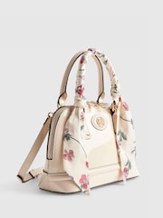 River Island Patent Handle Kettle Bag with Scarf - Image 3 of 6