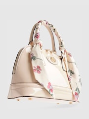 River Island Patent Handle Kettle Bag with Scarf - Image 5 of 6