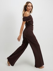 River Island Brown Ponte Wide Leg Trousers - Image 2 of 4