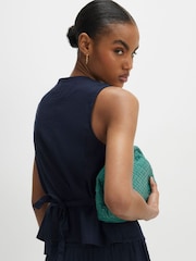 River Island Linen Blend Waistcoat - Imaginea 2 din 4