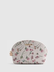 River Island Cream Ditsy Floral Make Up Pouch - Image 1 of 5