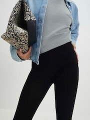 Расклешенные леггинсы в рубчик с завышенной талией River Island Petite - Изображение 2 4