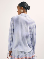 Рубашка в полоску с пальмовой вышивкой River Island - Изображение 3 4