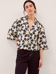 Monsoon Blue Ellison Floral Print Shirt - Image 1 of 5