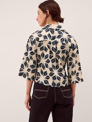 Monsoon Blue Ellison Floral Print Shirt - Image 3 of 5