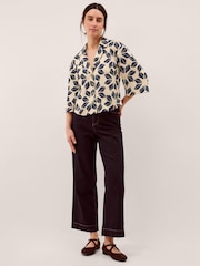 Monsoon Blue Ellison Floral Print Shirt - Image 4 of 5