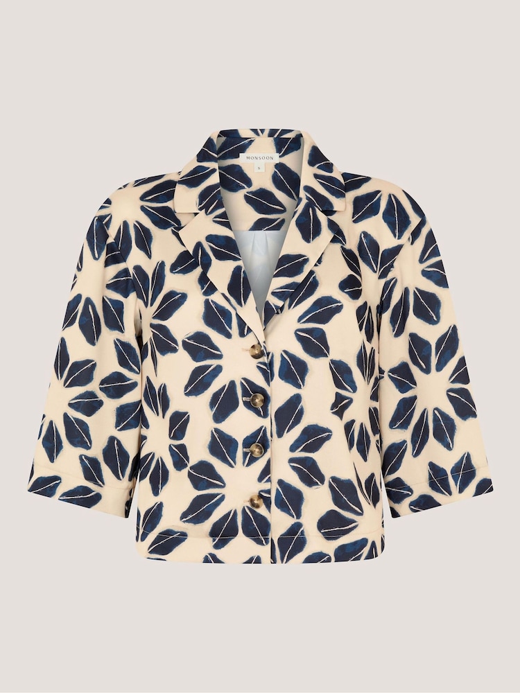 Monsoon Blue Ellison Floral Print Shirt - Image 5 of 5