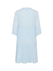Kaffe Blue KAellen Tiered V-Neck Tunic Dress - Image 6 of 6