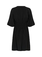 Kaffe Black KAneema V-Neck Tunic Dress - Image 6 of 6