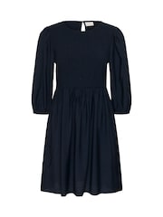 Kaffe Blue KAhanna Puff Sleeve Smock Dress - Image 5 of 6