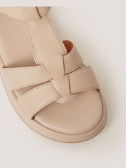 Monsoon Cream Della Strappy Wedge Sandals - Image 2 of 3