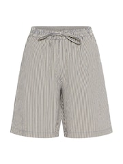 Kaffe Grey KAnaya Striped Shorts - Image 5 of 6