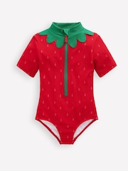Boden Red Short Sleeve Swimsuit - Image 1 of 3
