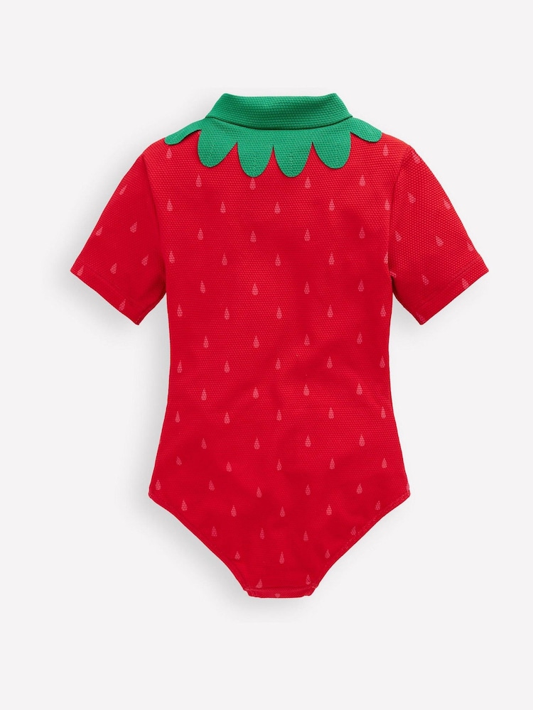 Boden Red Short Sleeve Swimsuit - Image 2 of 3