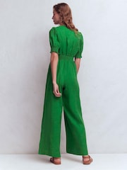 Boden Green Anna Linen Jumpsuit - Image 2 of 2