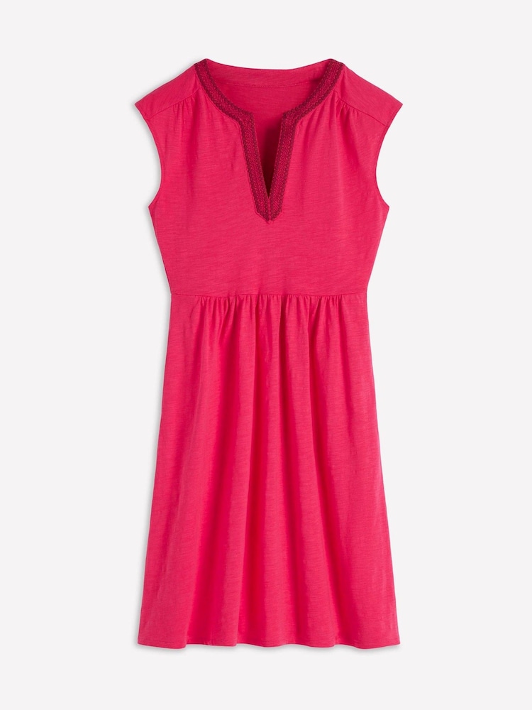 Boden Pink May Jersey Short Dress - Image 5 of 5