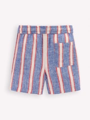 Boden Blue Cotton Linen Blend Shorts - Image 2 of 3