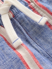 Boden Blue Cotton Linen Blend Shorts - Image 3 of 3