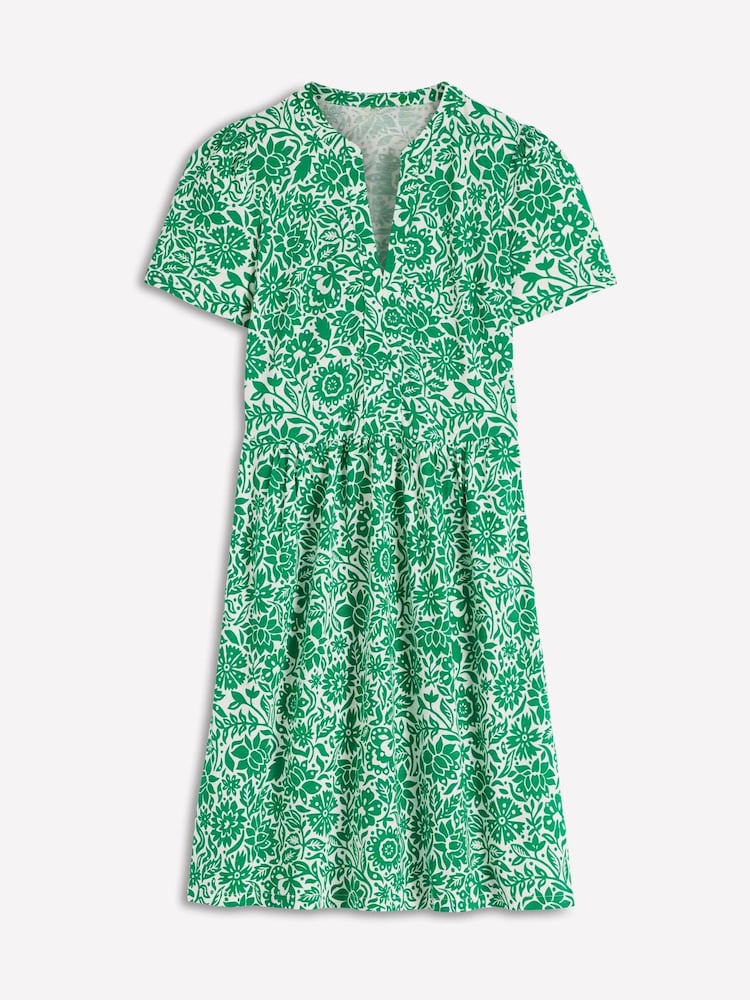 グリーン フローラル - Boden Naomi ショートジャージードレス - 画像 6 / 6